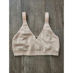 ALL YOU LIVELY Nude Unlined Bra Women's Size 2 Wide Strap Hook Closure
